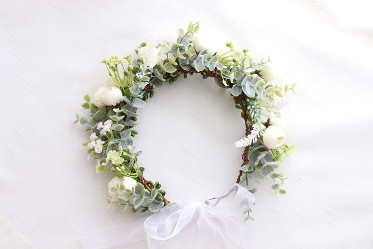 Nowy wieniec z kwiatów kamelii – Wedding Arch Flower recenzja i cena